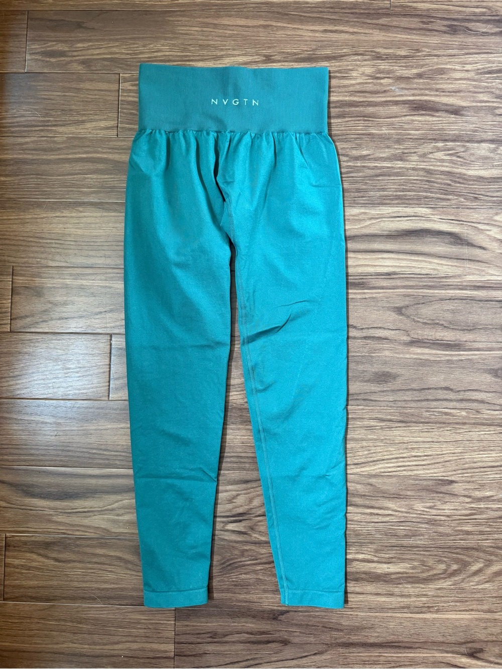 NVGTN Women’s Seamless High Rise Leggings Teal Green Size Small S
